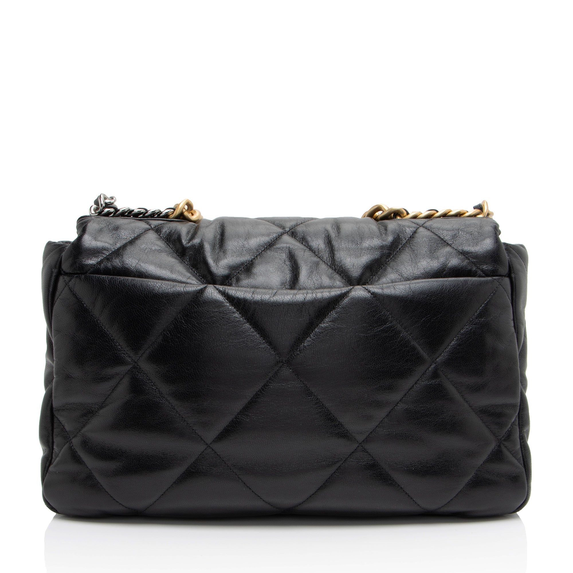 Chanel Lambskin 19 Maxi Flap Shoulder Bag