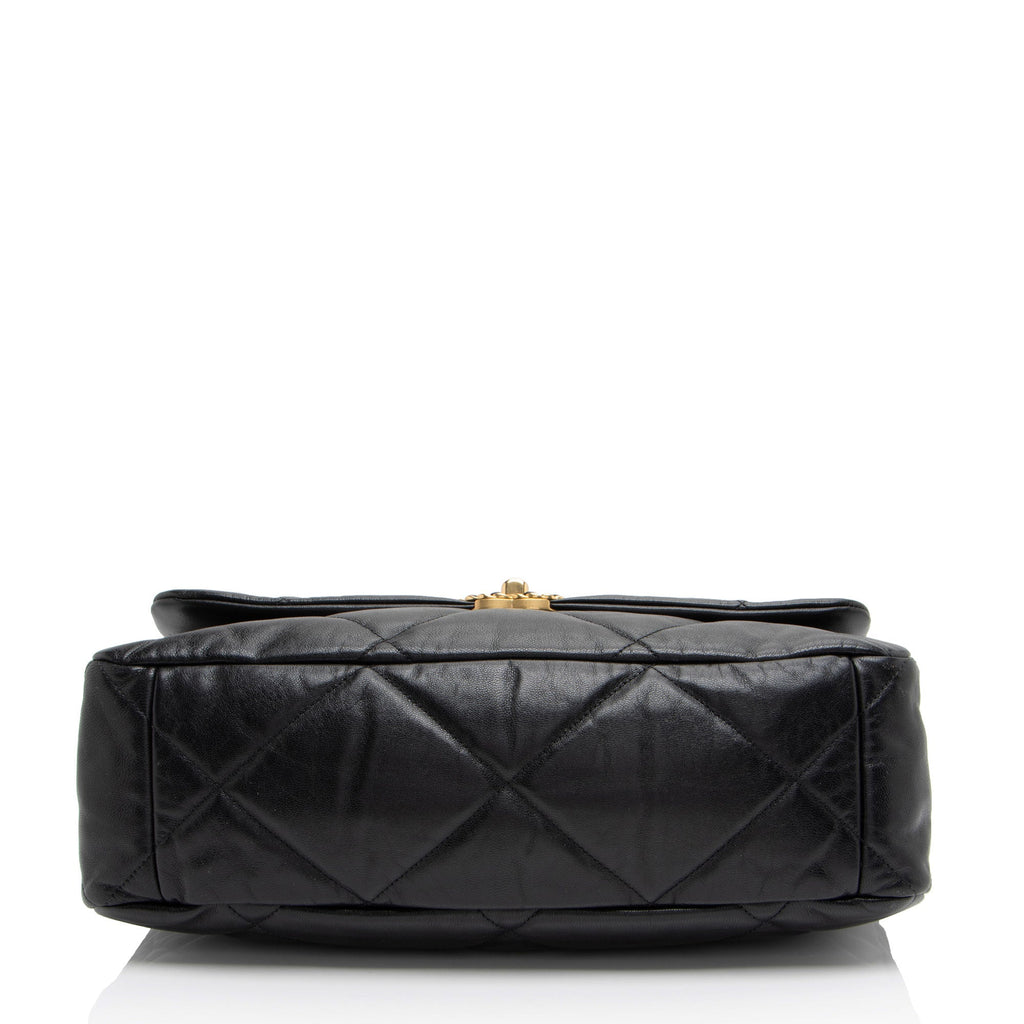 Chanel Lambskin 19 Maxi Flap Shoulder Bag