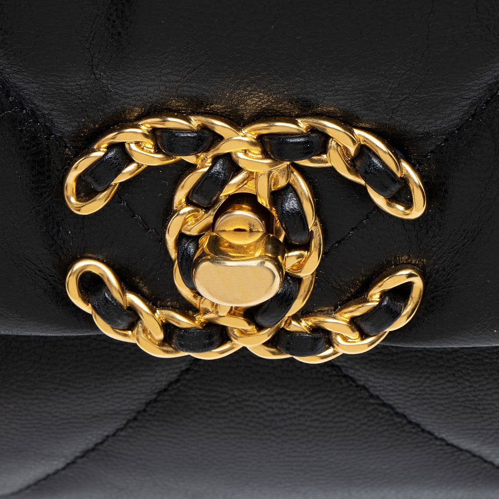 Chanel Lambskin 19 Maxi Flap Shoulder Bag