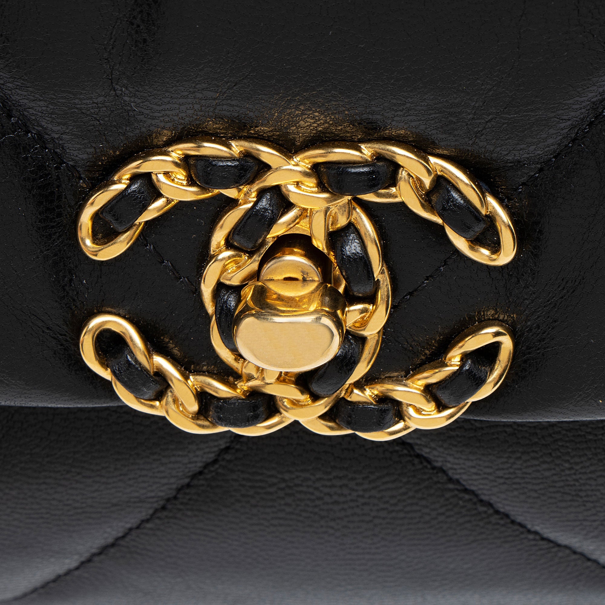 Chanel Lambskin 19 Maxi Flap Shoulder Bag