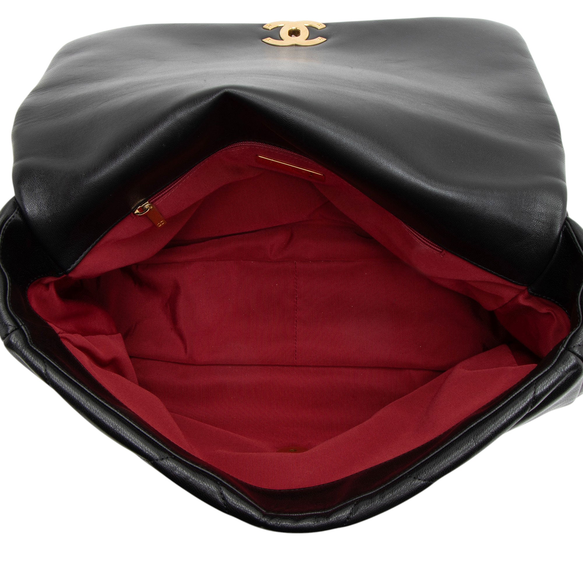 Chanel Lambskin 19 Maxi Flap Shoulder Bag