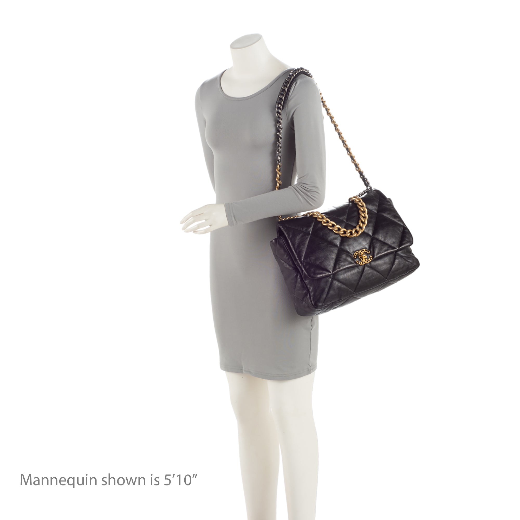 Chanel Lambskin 19 Maxi Flap Shoulder Bag