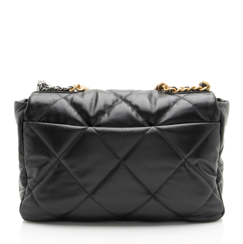 Chanel Lambskin 19 Maxi Flap Shoulder Bag