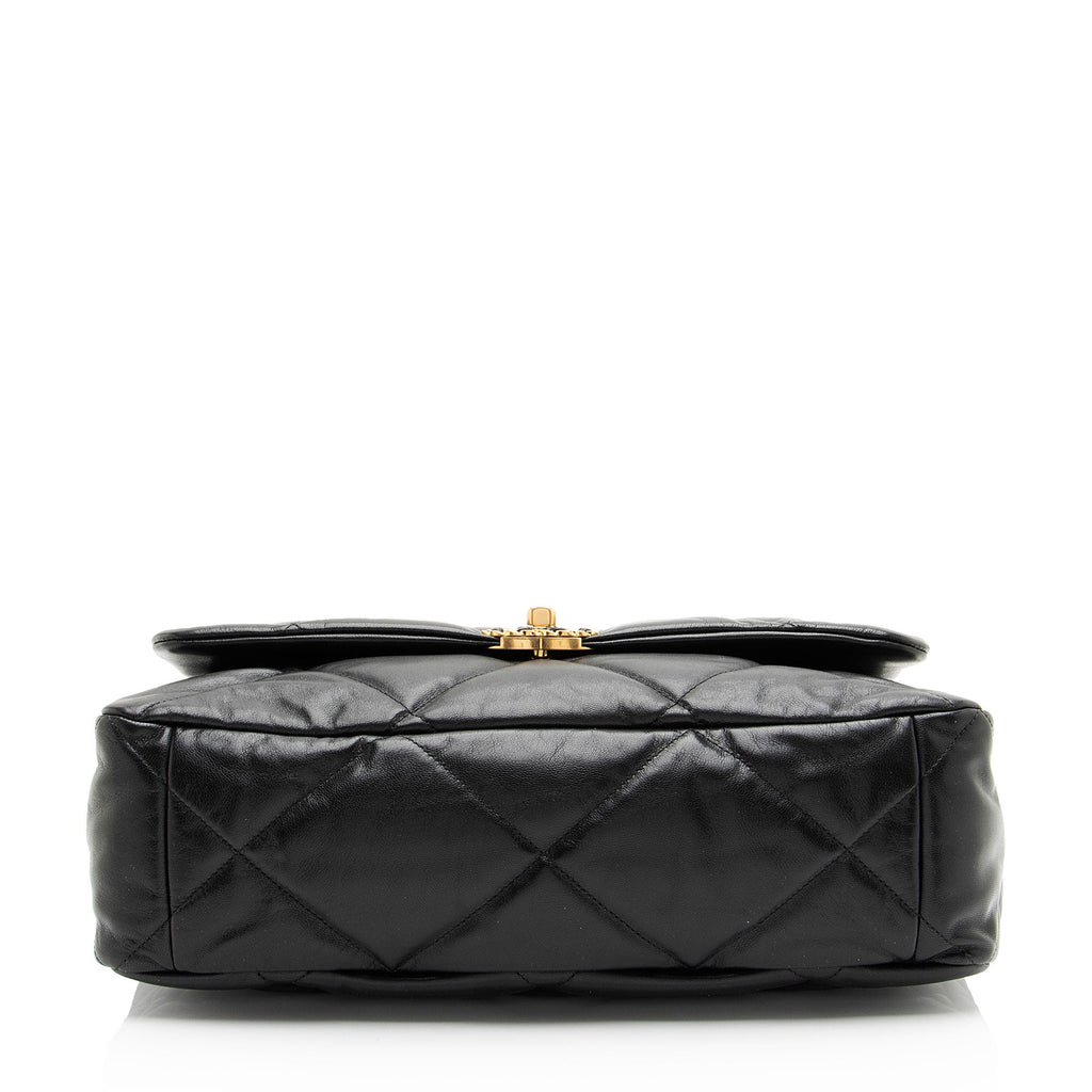 Chanel Lambskin 19 Maxi Flap Shoulder Bag