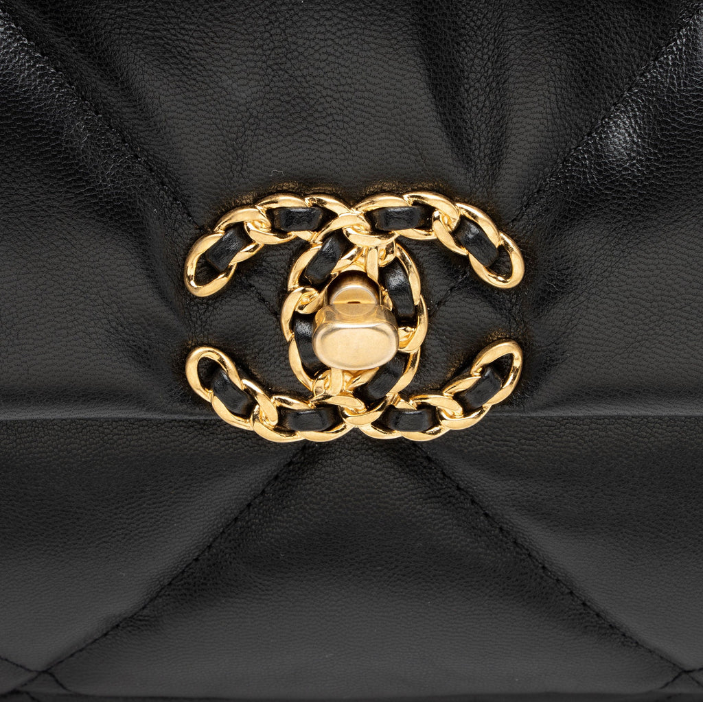 Chanel Lambskin 19 Maxi Flap Shoulder Bag