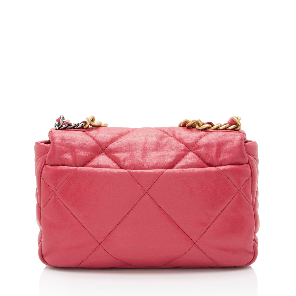 Chanel Lambskin 19 Medium Flap Shoulder Bag (SHF-eBjmry)
