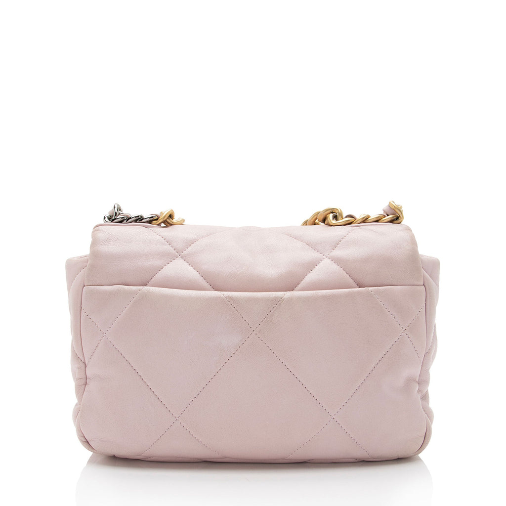 Chanel Lambskin 19 Medium Flap Shoulder Bag (SHF-YSbPqL)