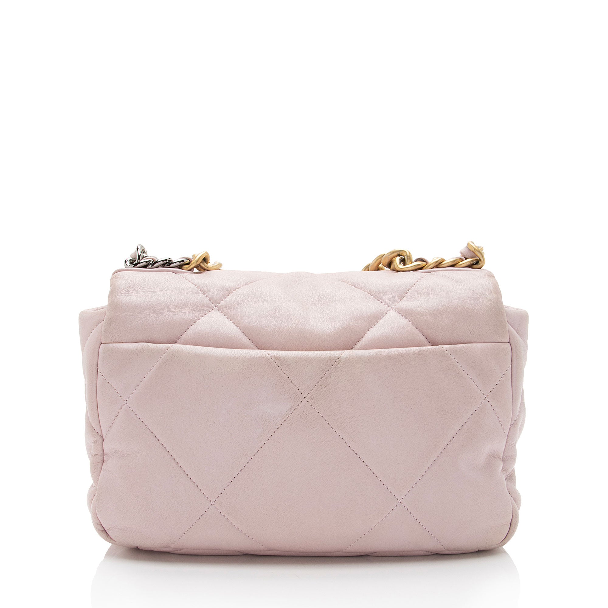 Chanel Lambskin 19 Medium Flap Shoulder Bag (SHF-YSbPqL)