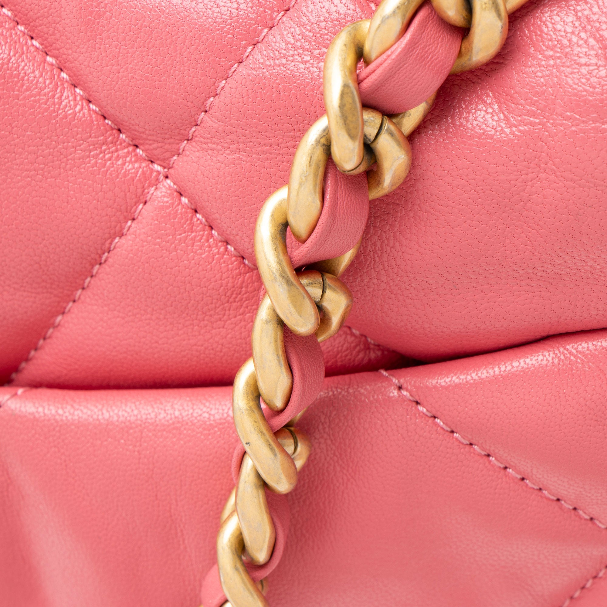 Chanel Lambskin 19 Medium Flap Shoulder Bag