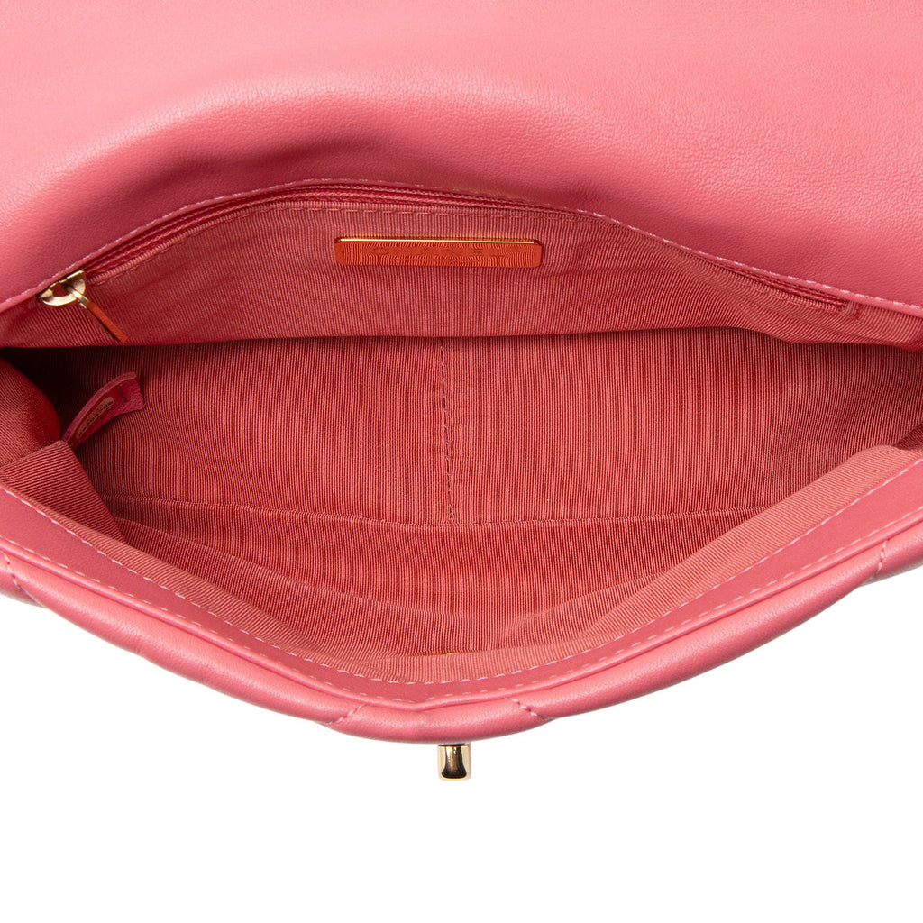 Chanel Lambskin 19 Medium Flap Shoulder Bag