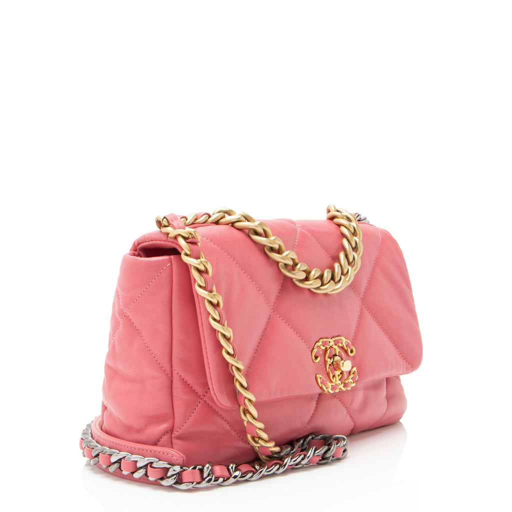 Chanel Lambskin 19 Medium Flap Shoulder Bag