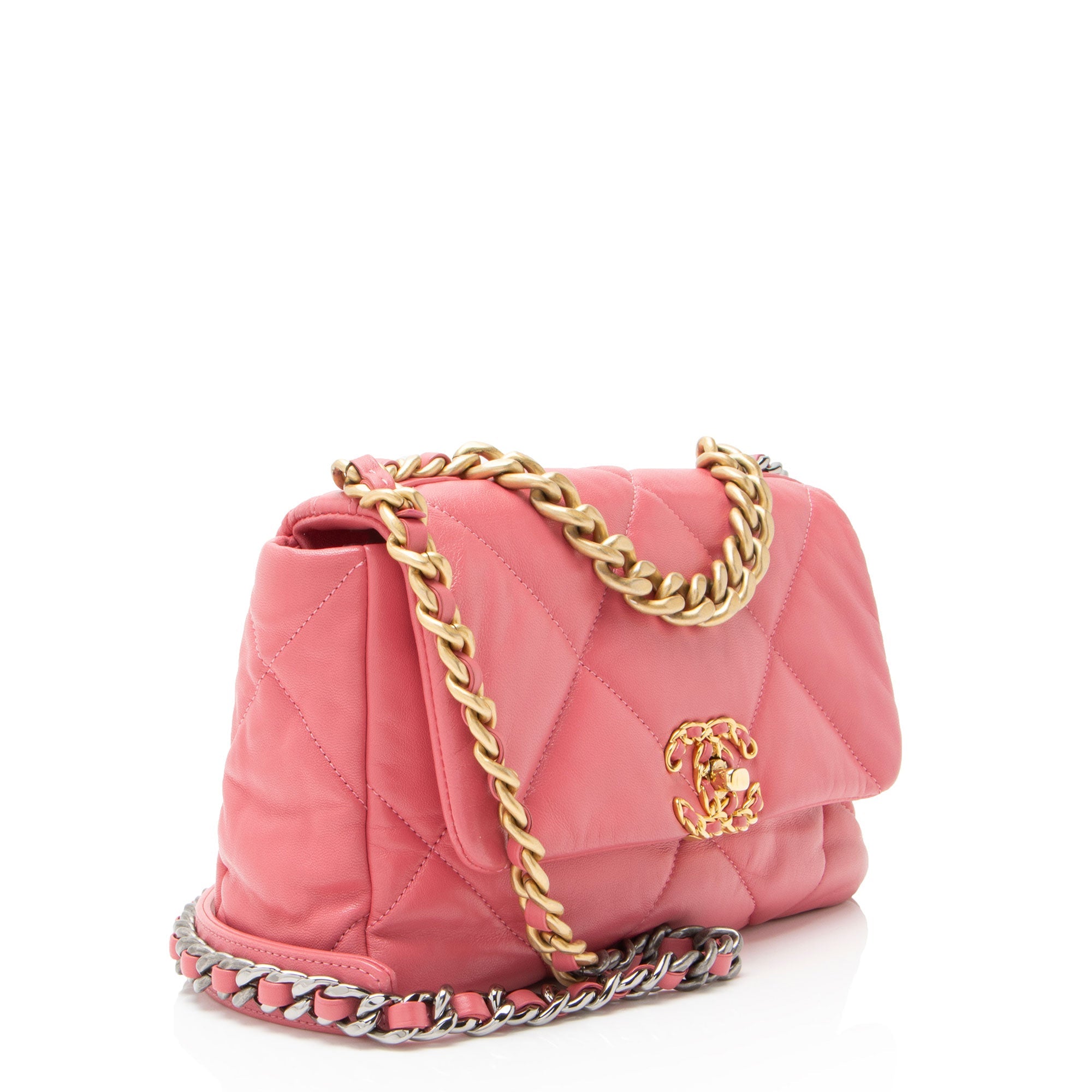 Chanel Lambskin 19 Medium Flap Shoulder Bag