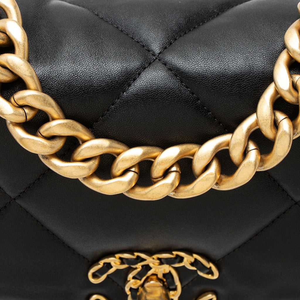 Chanel Lambskin 19 Medium Flap Shoulder Bag