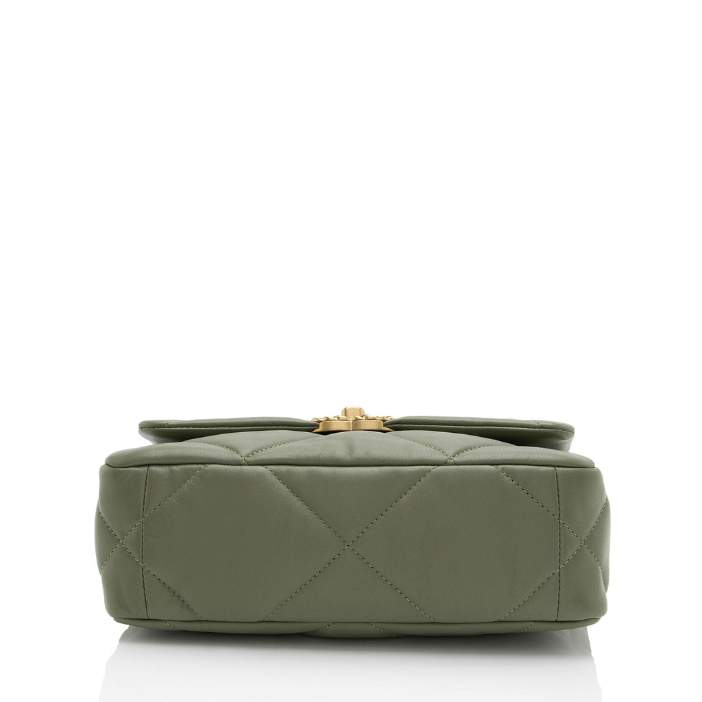 Chanel Lambskin 19 Medium Flap Shoulder Bag