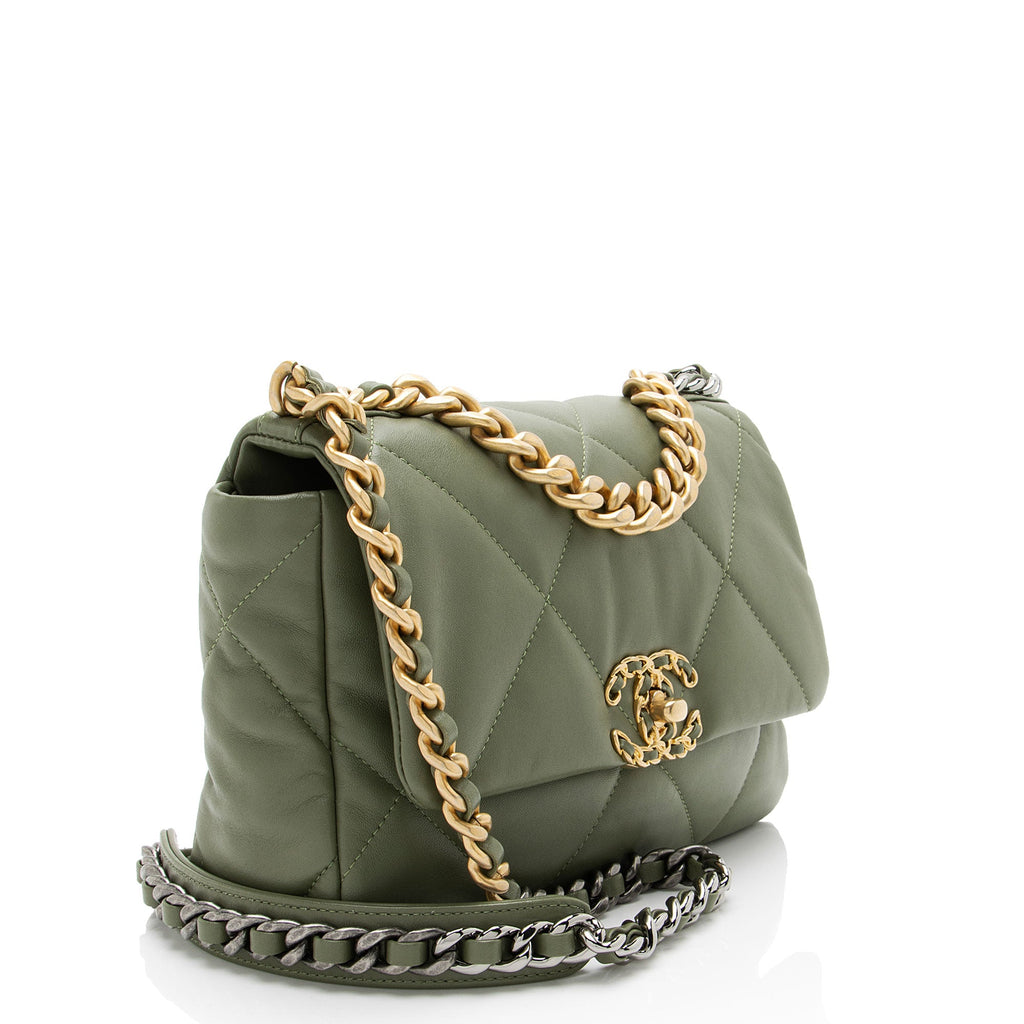 Chanel Lambskin 19 Medium Flap Shoulder Bag