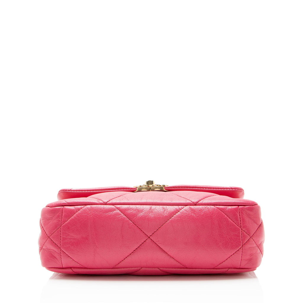 Chanel Lambskin 19 Medium Flap Shoulder Bag