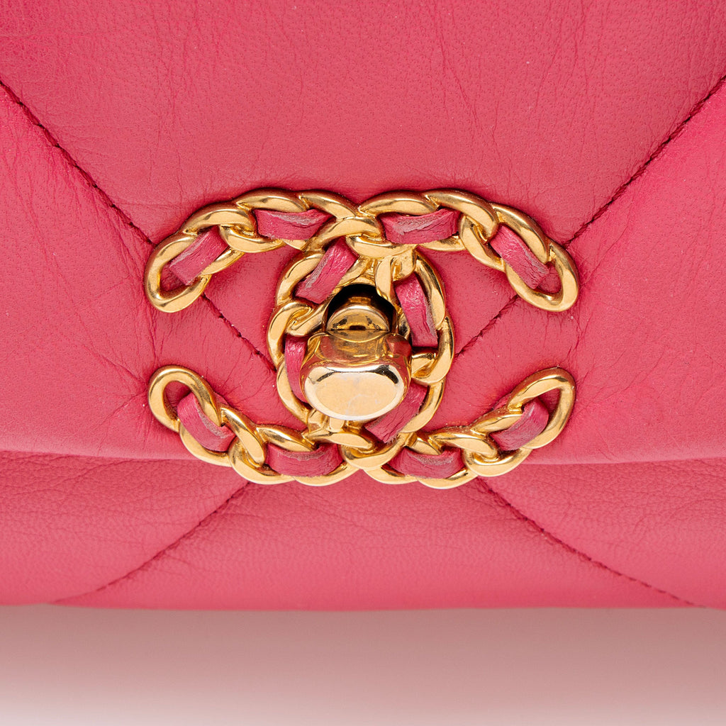 Chanel Lambskin 19 Medium Flap Shoulder Bag