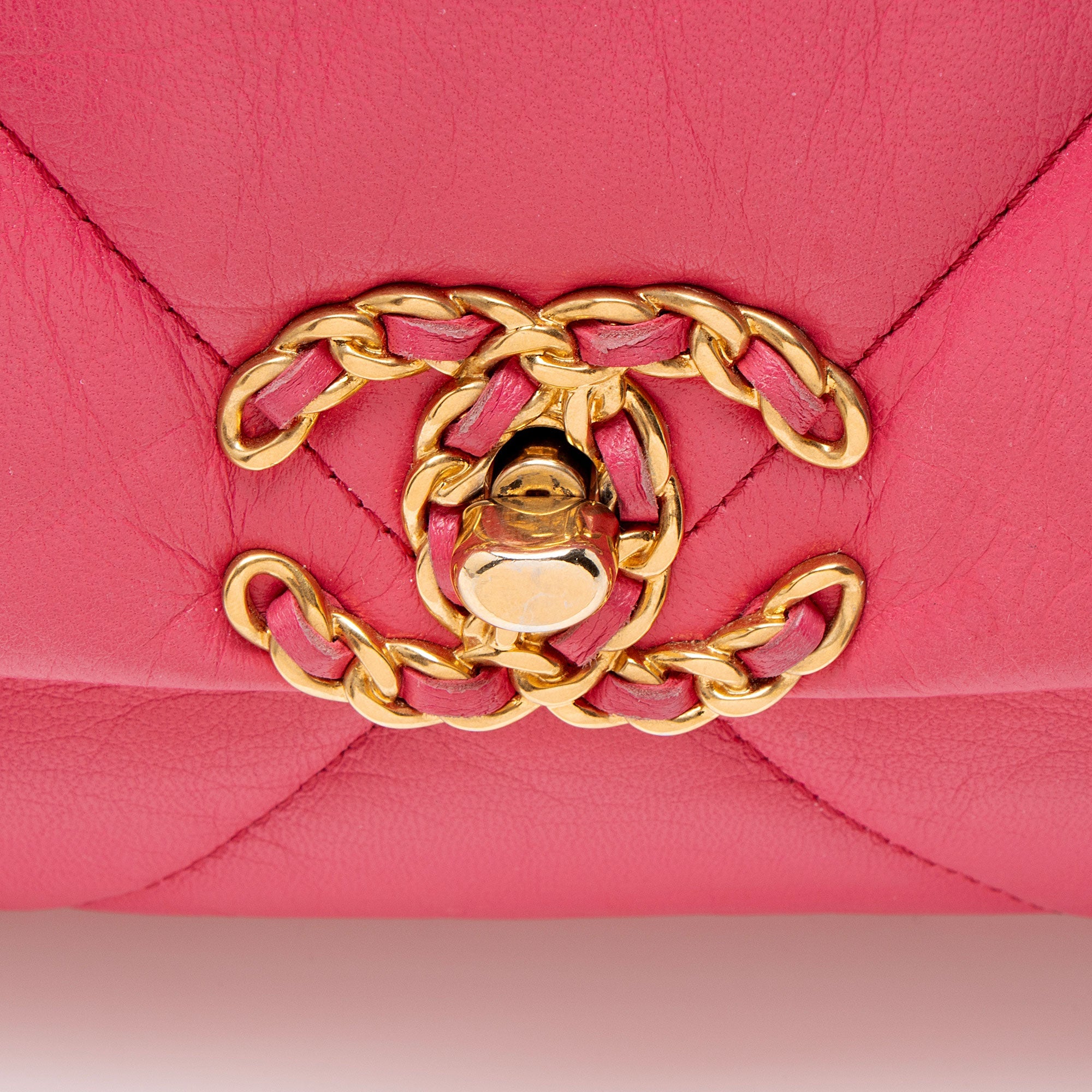 Chanel Lambskin 19 Medium Flap Shoulder Bag