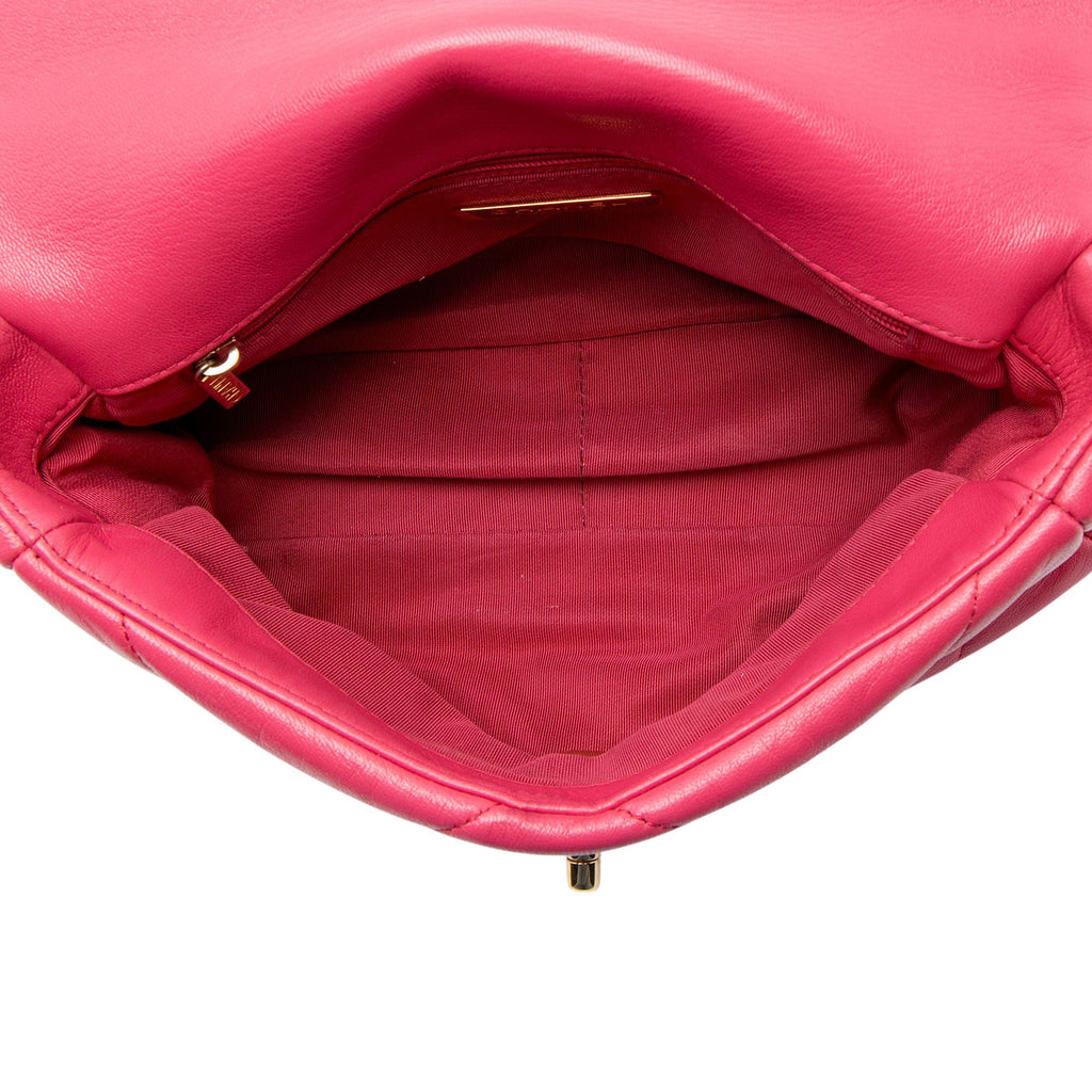 Chanel Lambskin 19 Medium Flap Shoulder Bag