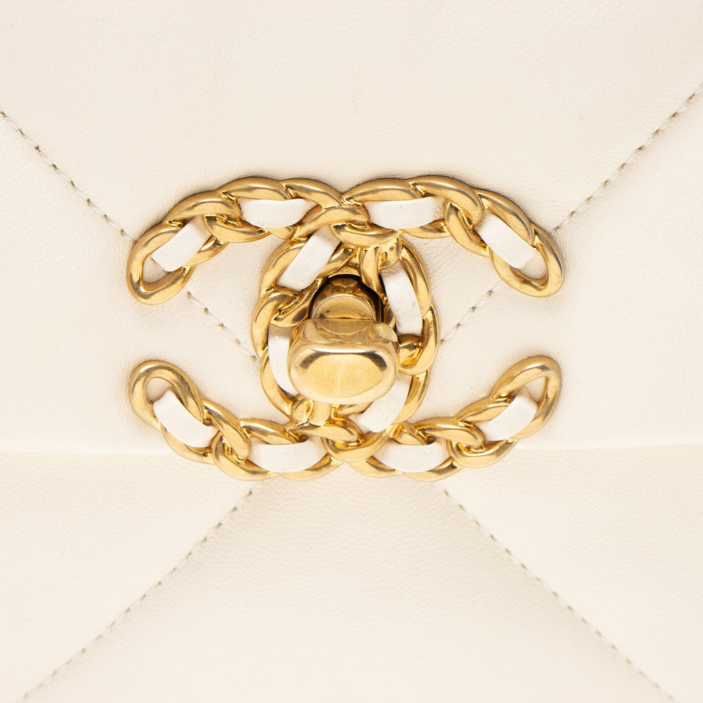 Chanel Lambskin 19 Medium Flap Shoulder Bag