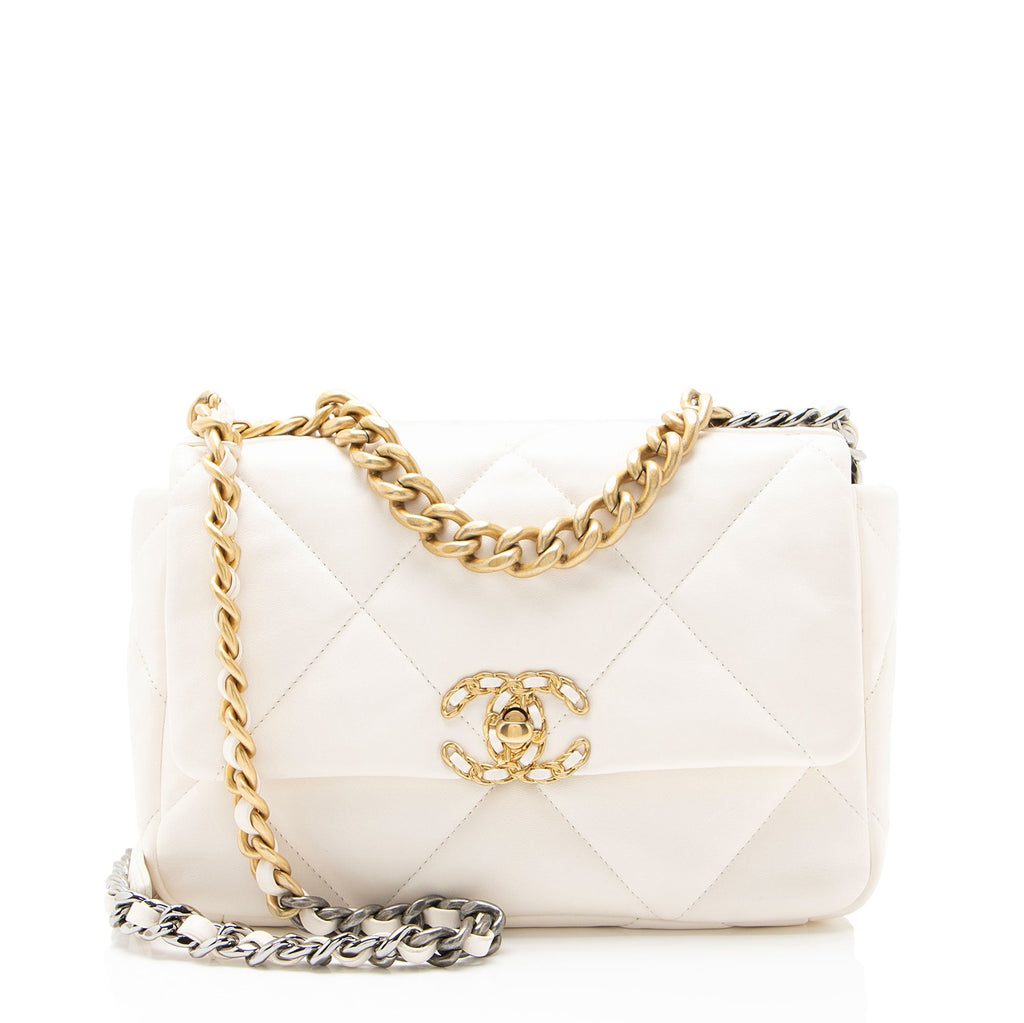 Chanel Lambskin 19 Medium Flap Shoulder Bag