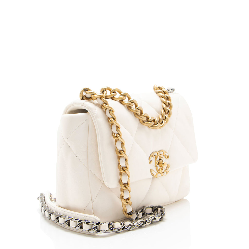 Chanel Lambskin 19 Medium Flap Shoulder Bag