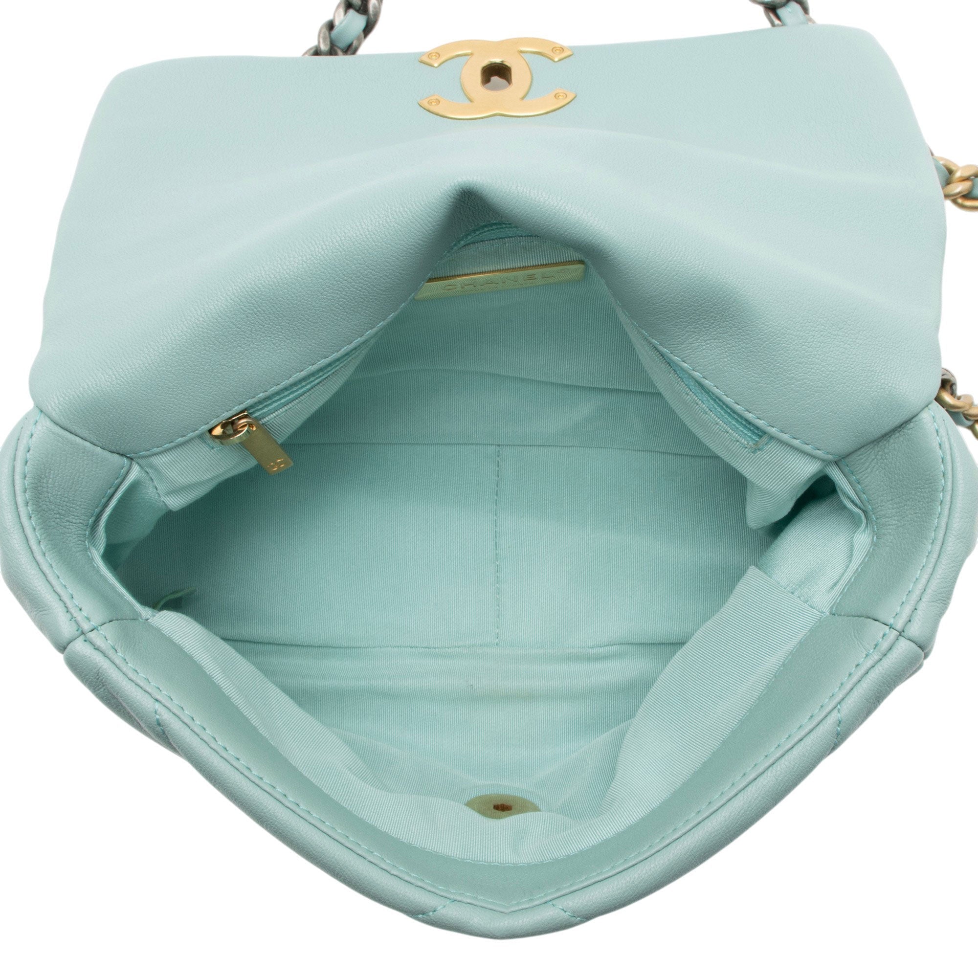 Chanel Lambskin 19 Medium Flap Shoulder Bag