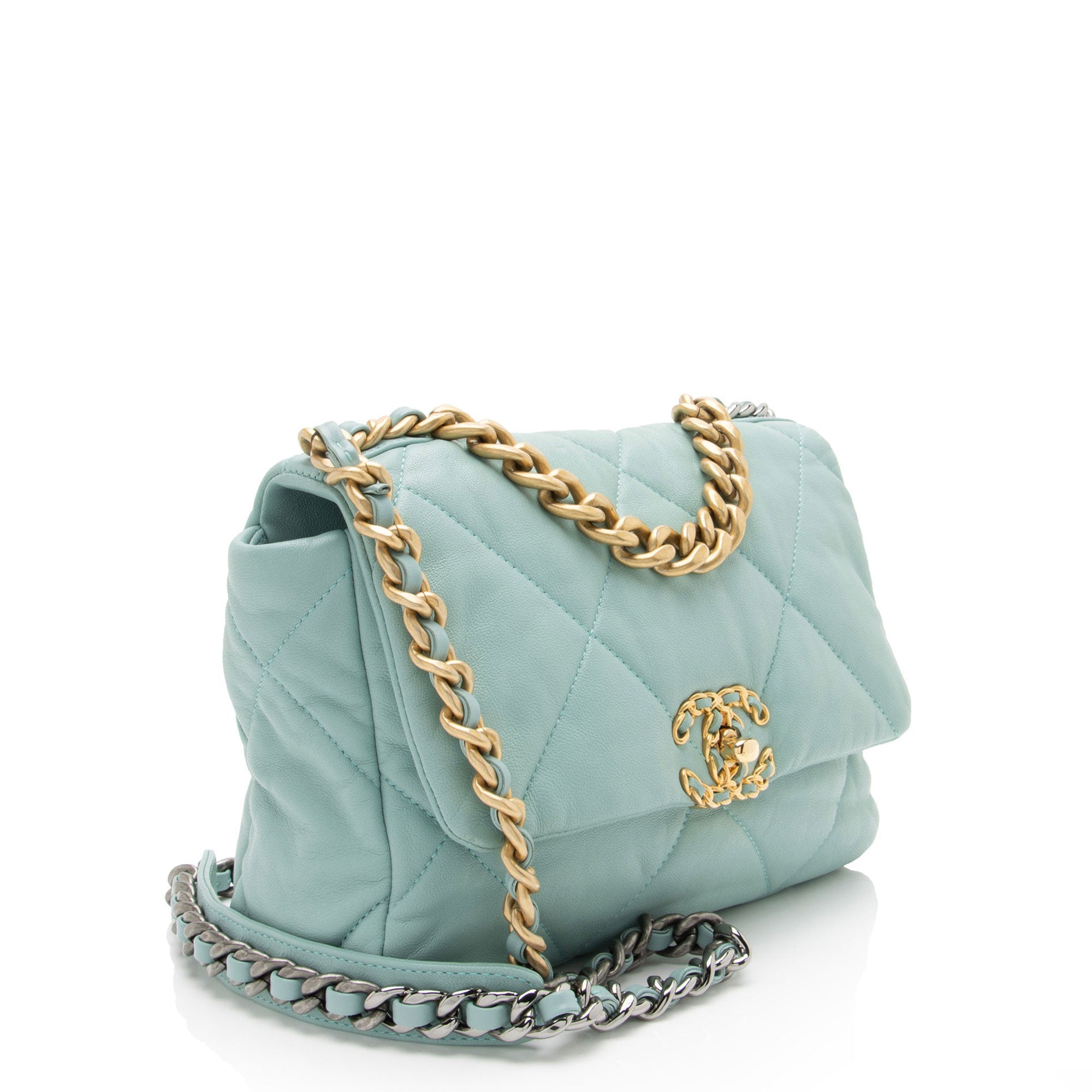 Chanel Lambskin 19 Medium Flap Shoulder Bag