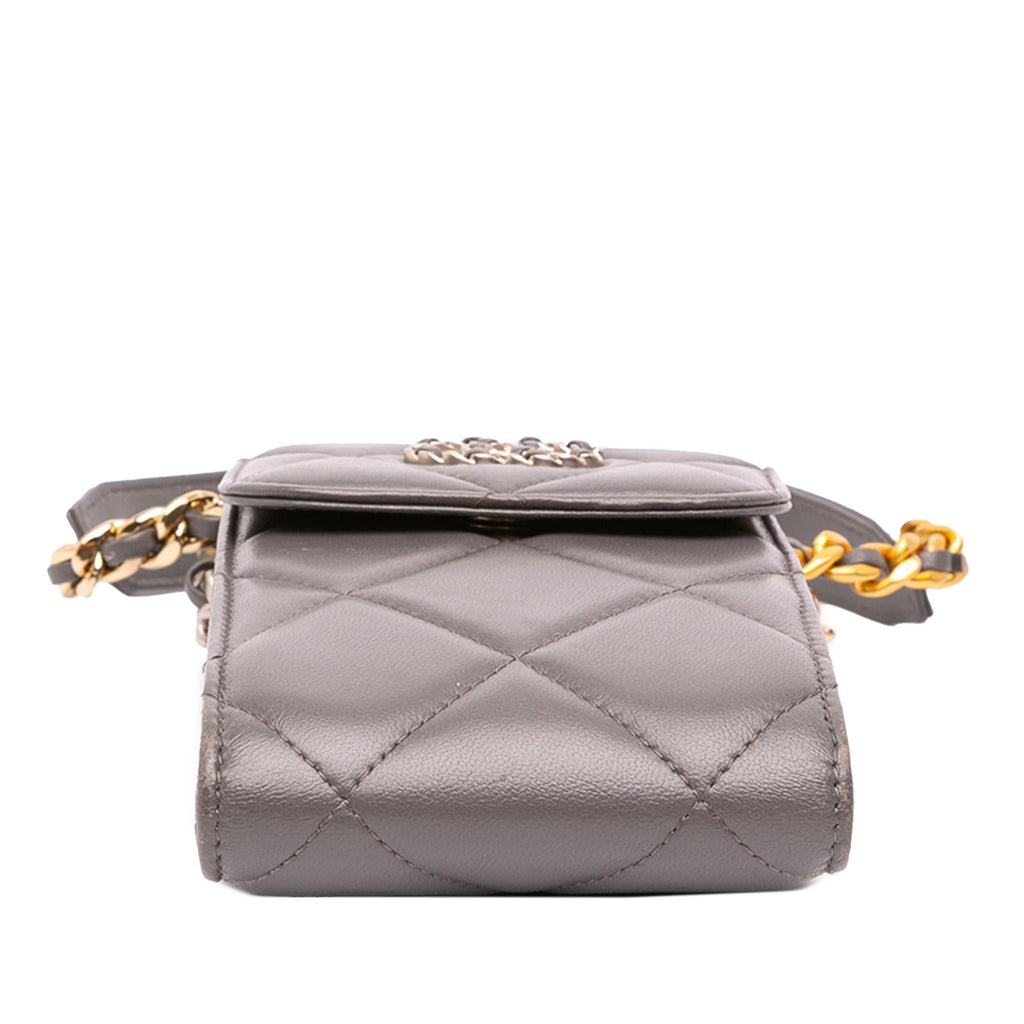 Chanel Lambskin 19 Phone Holder with Chain