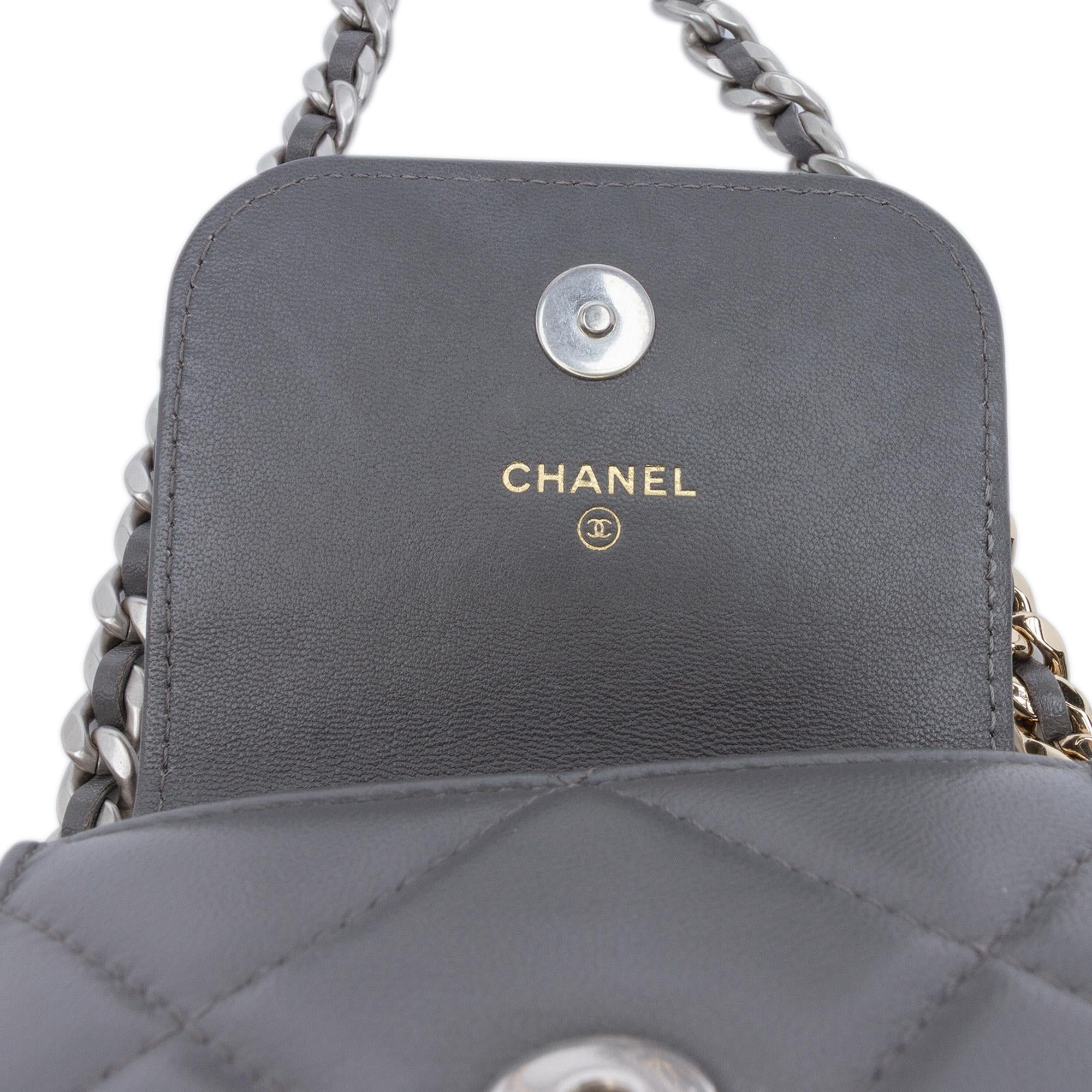 Chanel Lambskin 19 Phone Holder with Chain