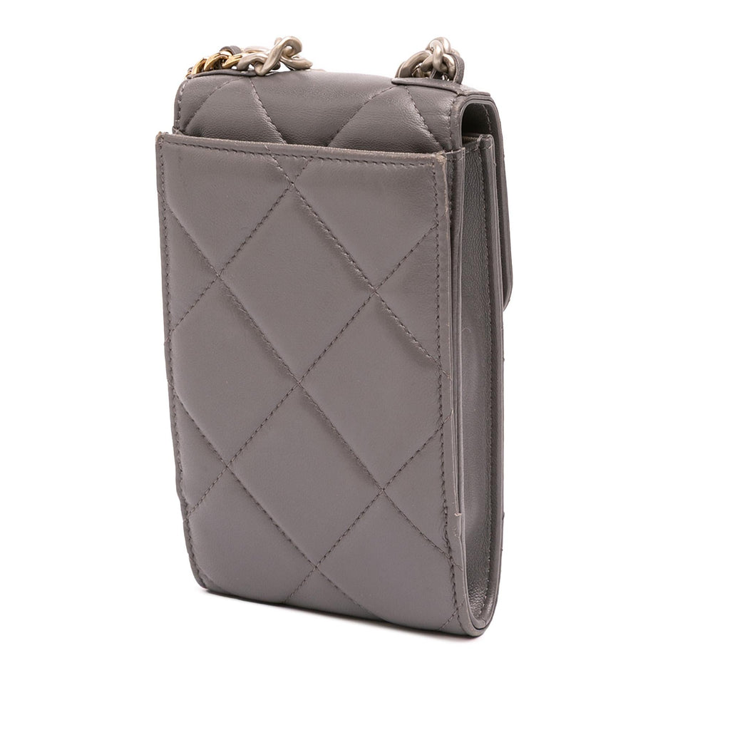 Chanel Lambskin 19 Phone Holder with Chain