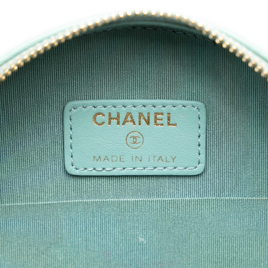 Chanel Lambskin 19 Round Clutch with Chain (SHG-wwM52A)