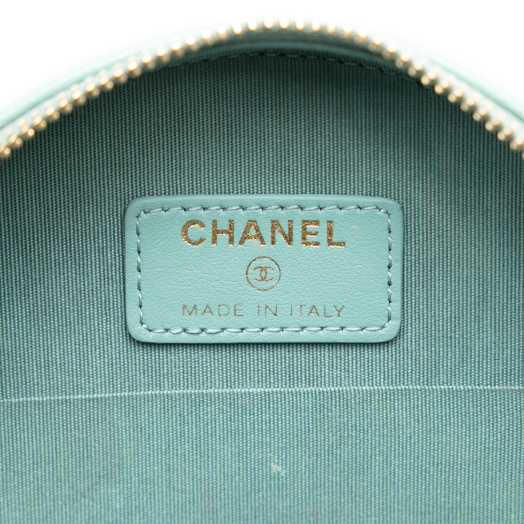 Chanel Lambskin 19 Round Clutch with Chain (SHG-wwM52A)