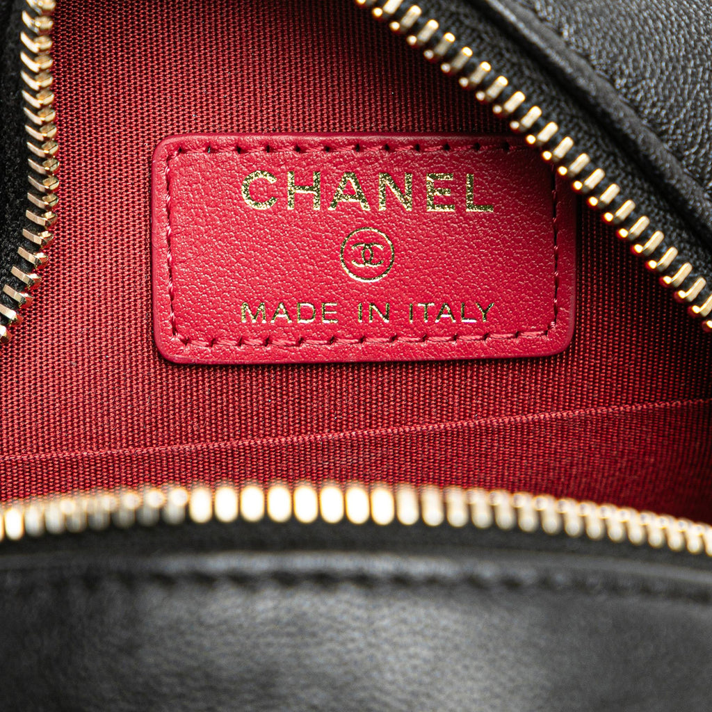 Chanel Lambskin 19 Round Clutch with Chain (SHG-SmJ4Sl)