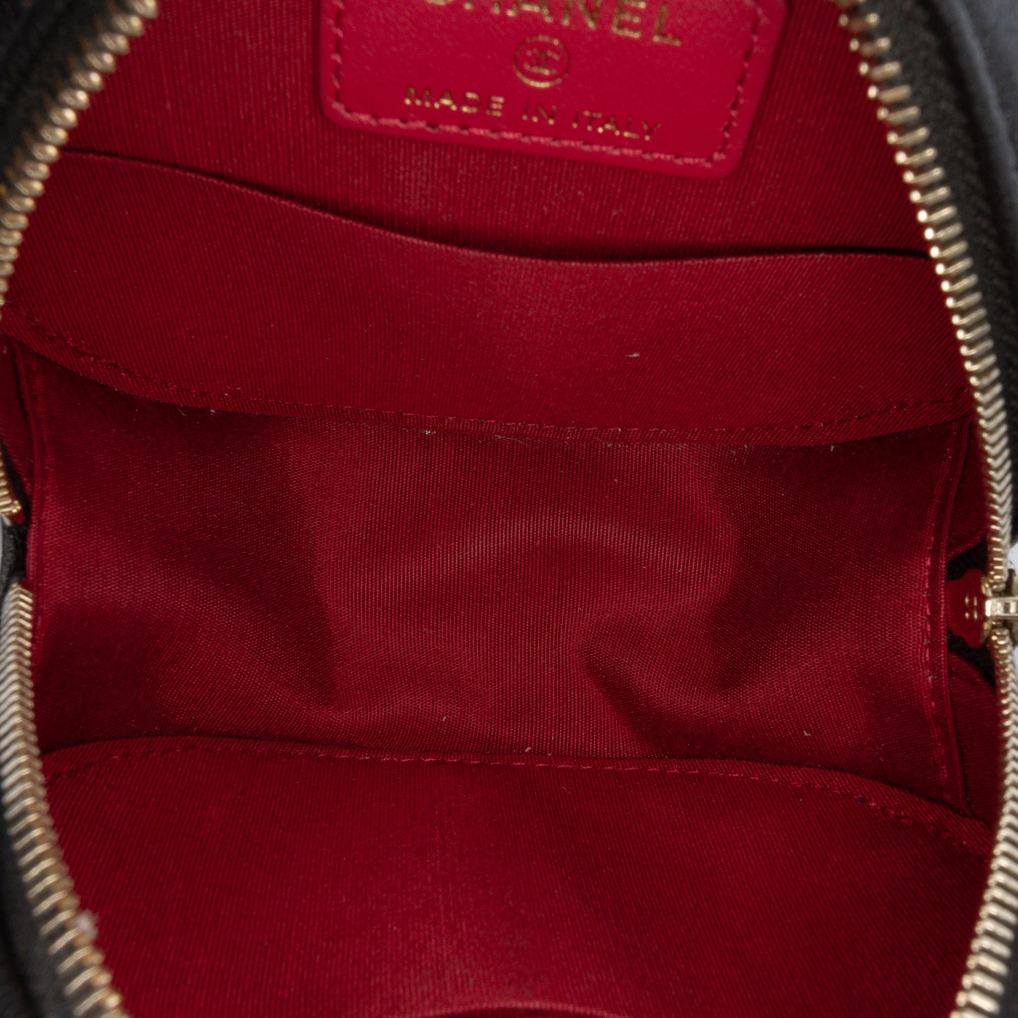 Chanel Lambskin 19 Round Clutch with Chain
