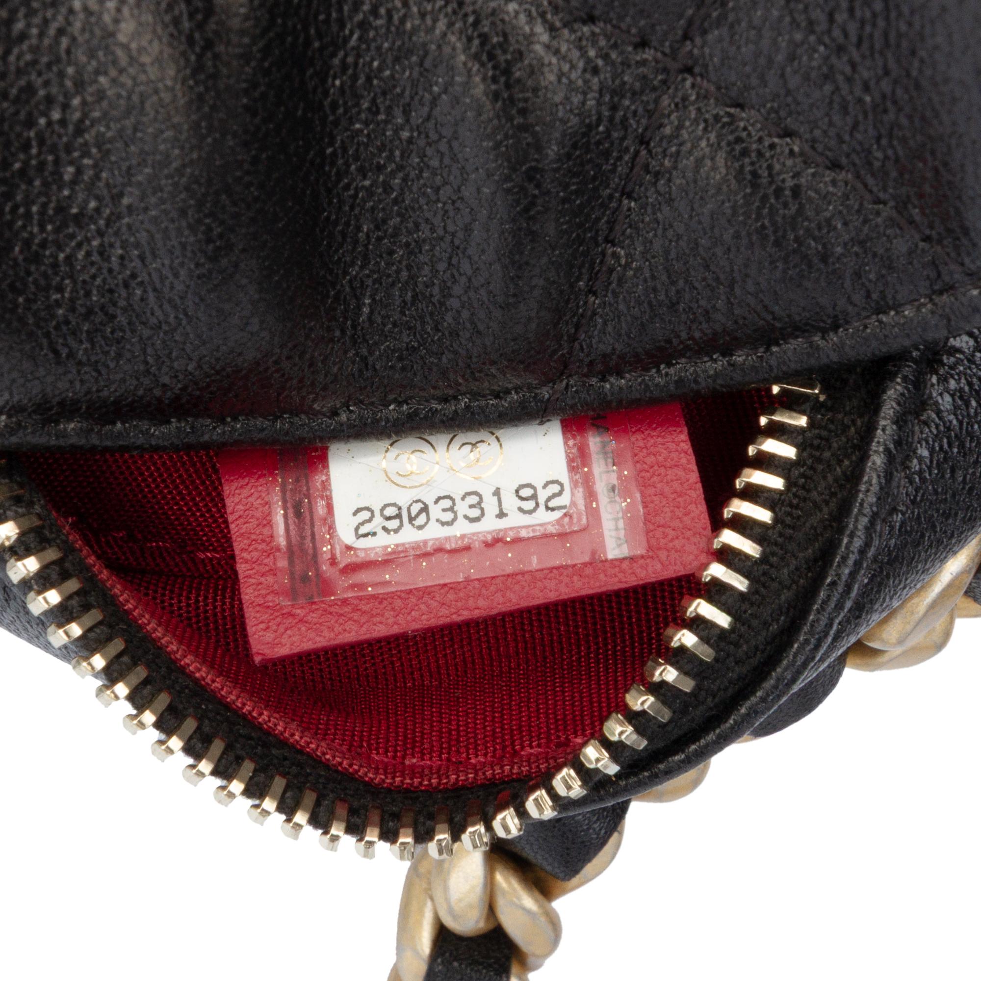 Chanel Lambskin 19 Round Clutch with Chain