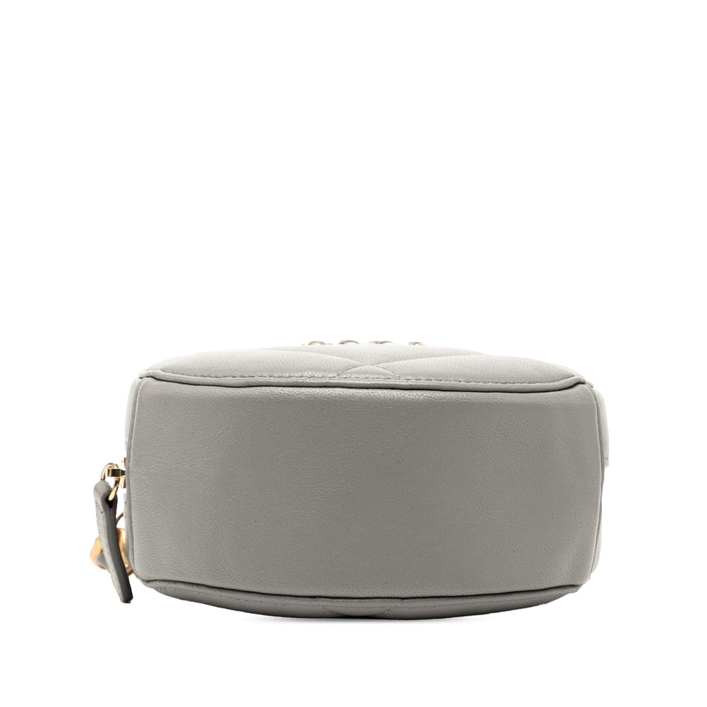 Chanel Lambskin 19 Round Clutch with Chain