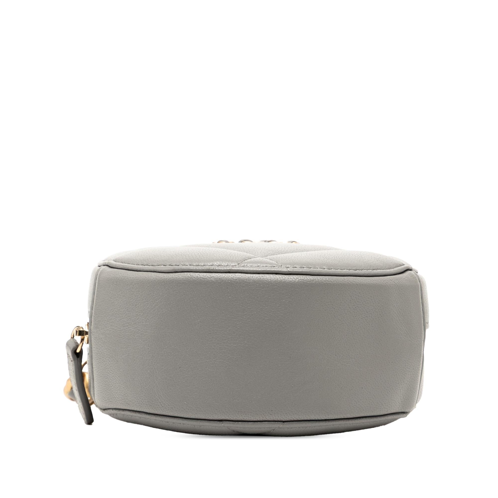 Chanel Lambskin 19 Round Clutch with Chain