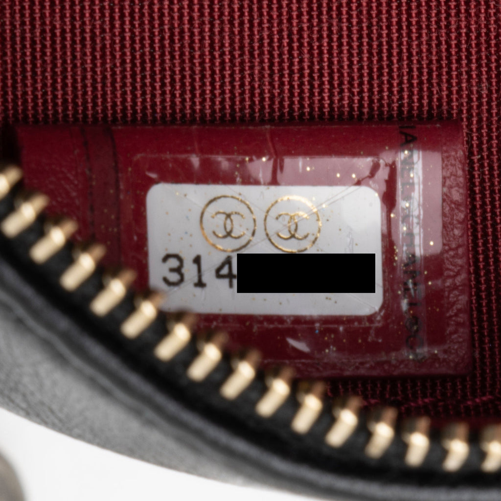 Chanel Lambskin 19 Round Clutch with Chain