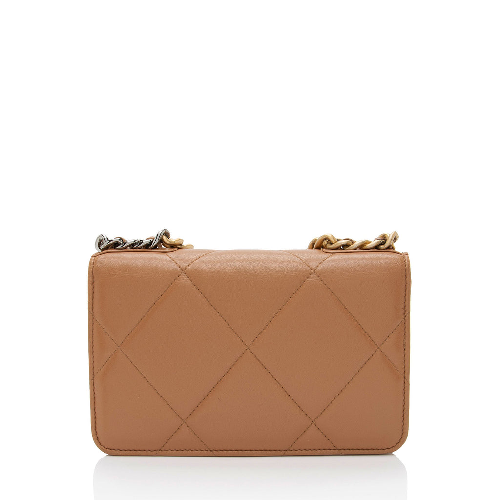 Chanel Lambskin 19 Wallet on Chain