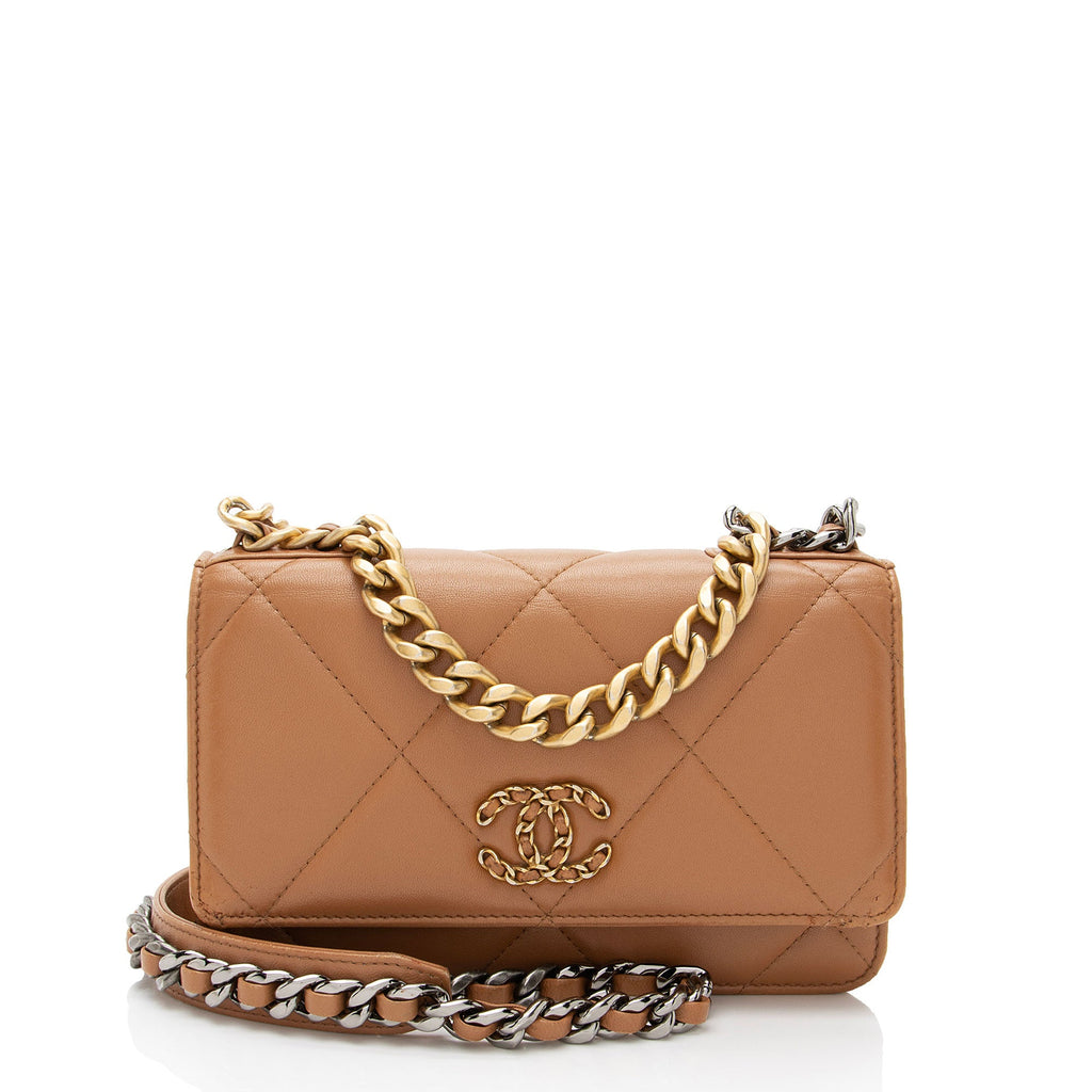 Chanel Lambskin 19 Wallet on Chain