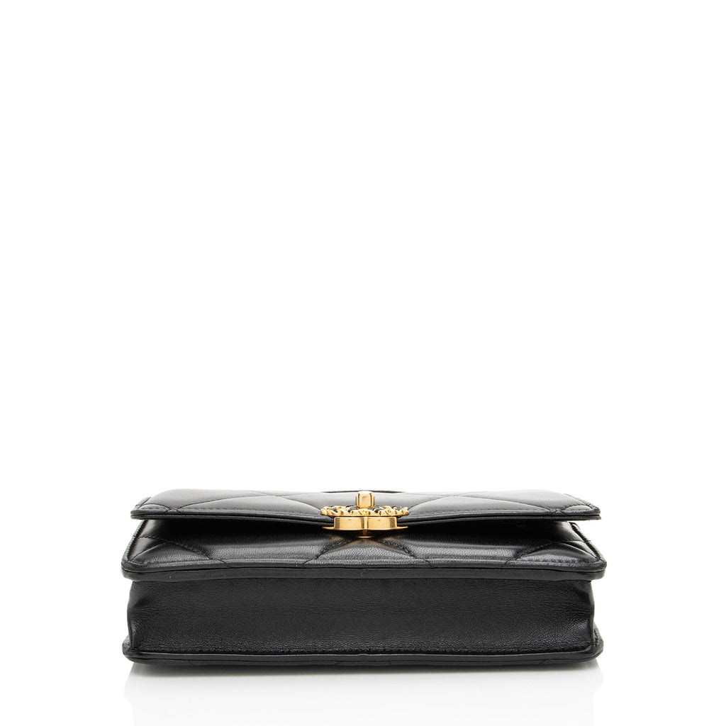 Chanel Lambskin 19 Wallet on Chain
