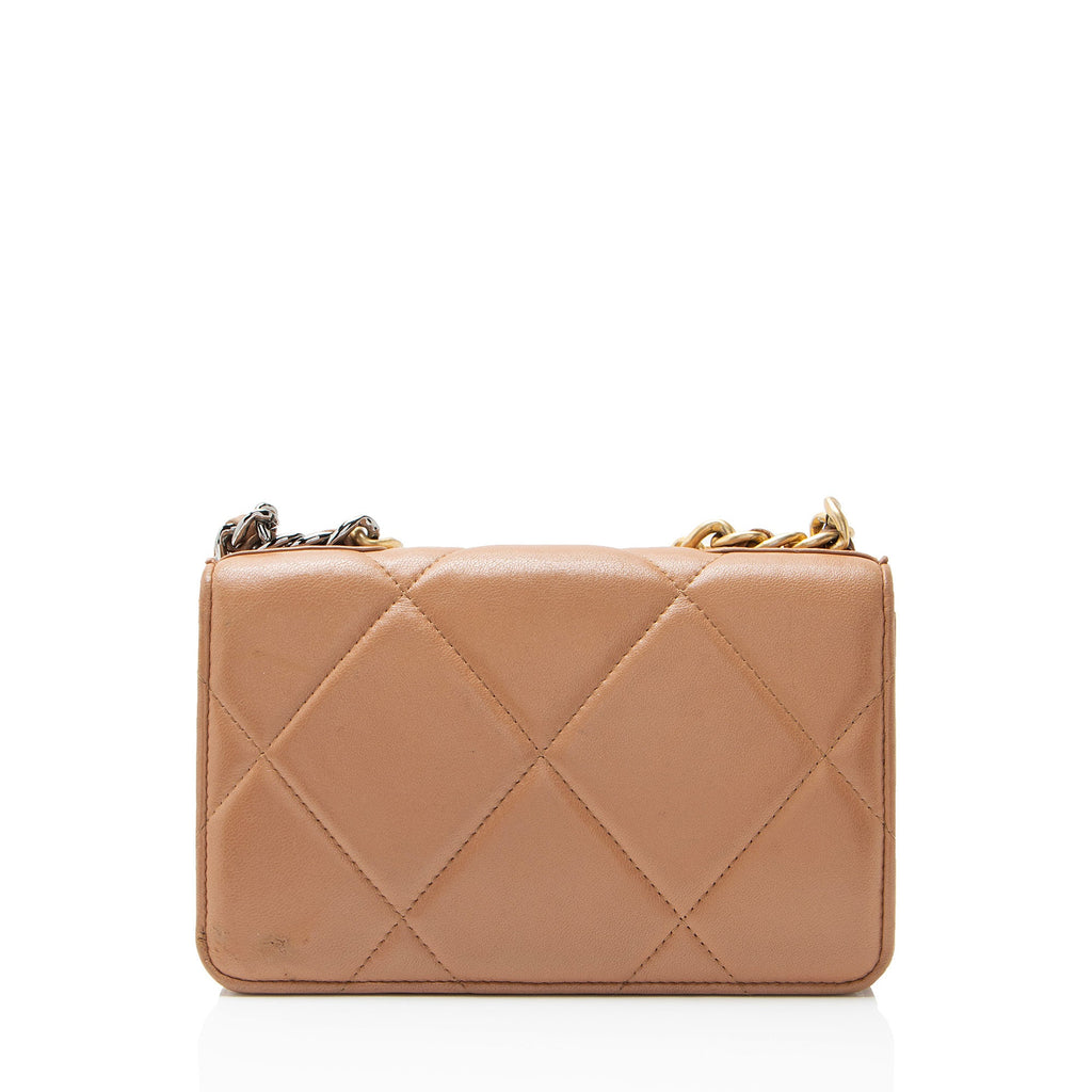 Chanel Lambskin 19 Wallet on Chain