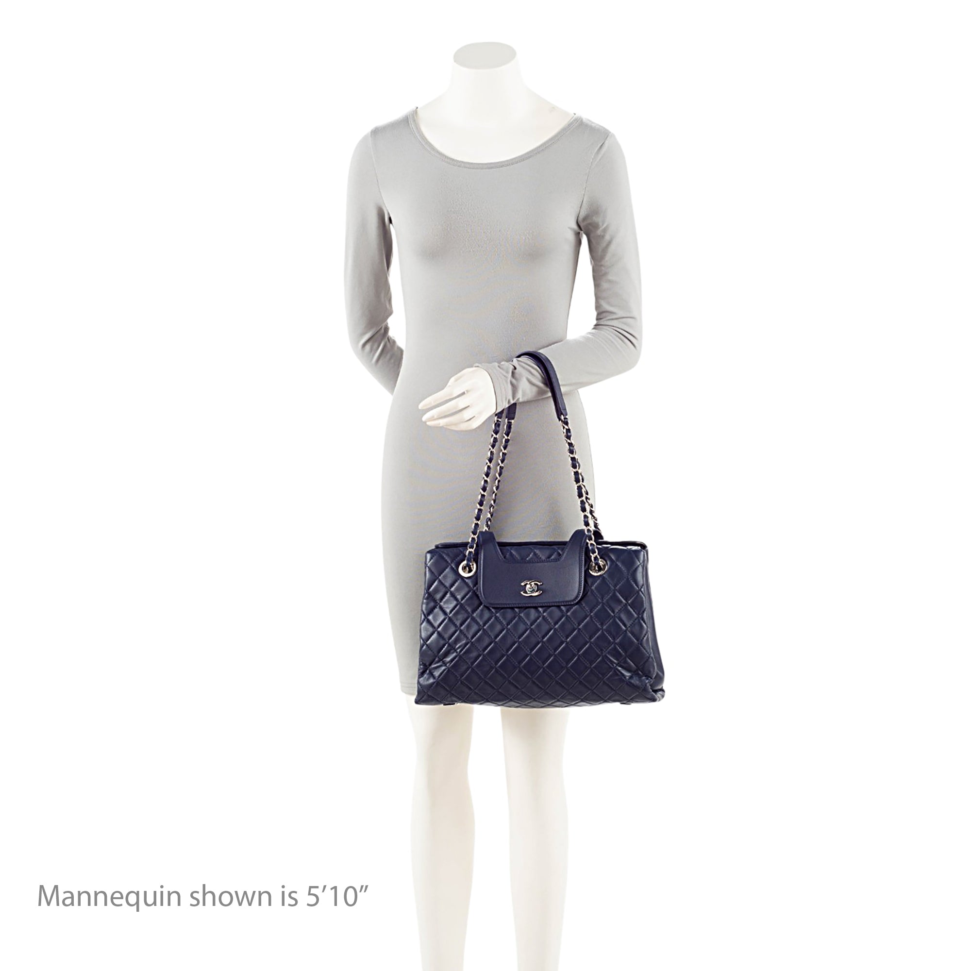Chanel Lambskin 3 Accordion Shopping Tote