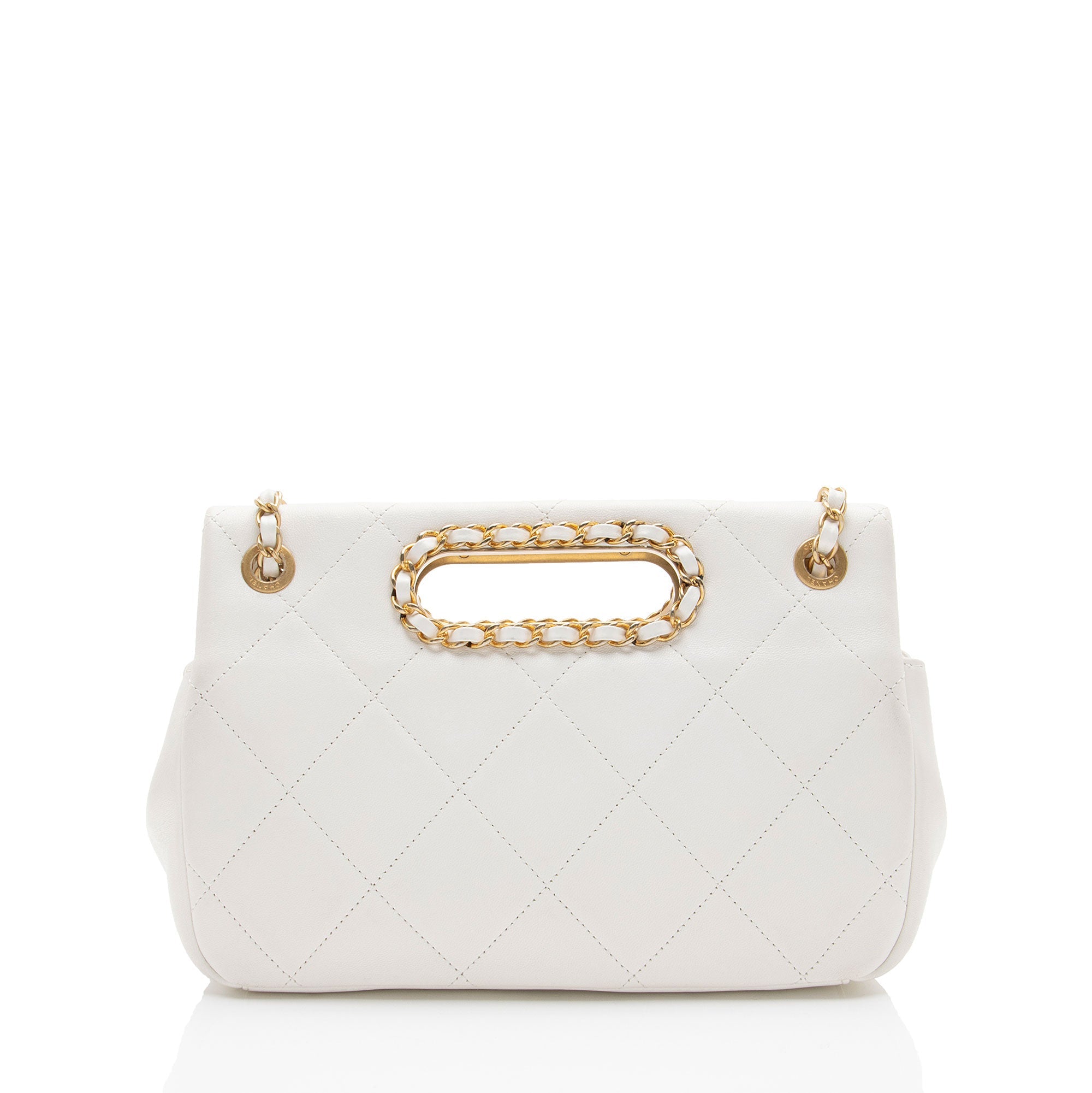 Chanel Lambskin A Real Catch Flap Bag