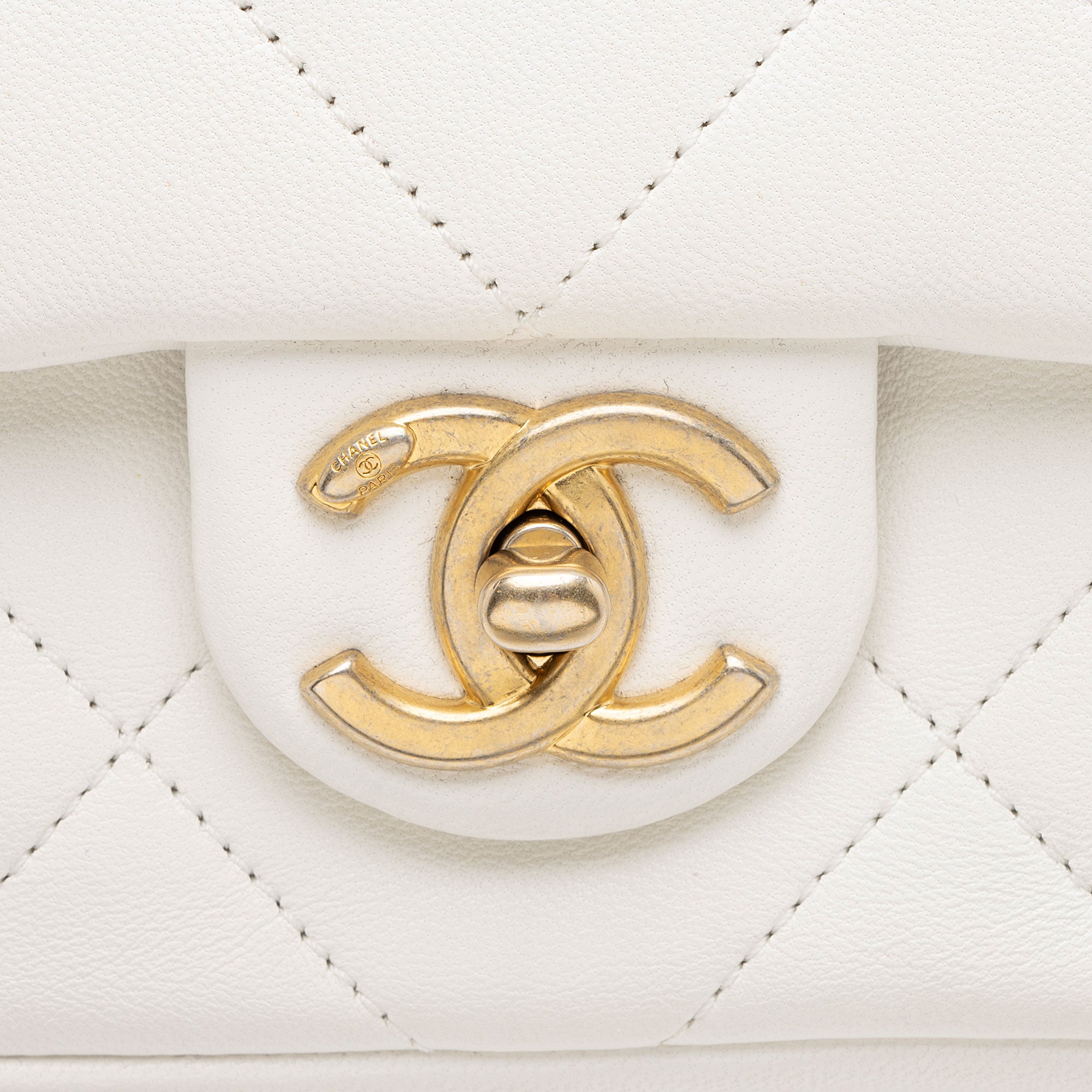 Chanel Lambskin A Real Catch Flap Bag