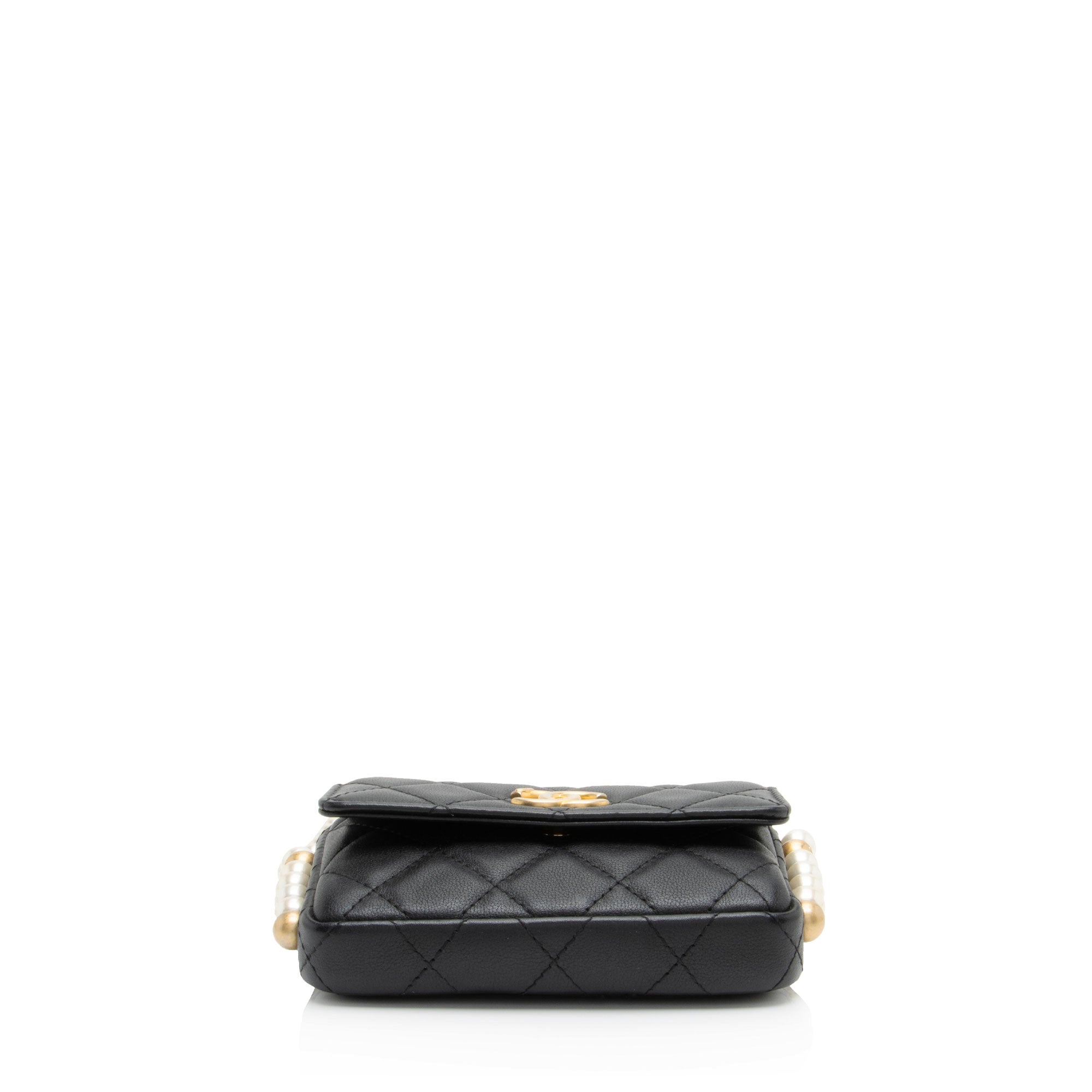 Chanel Lambskin About Pearls Chain Mini Bag