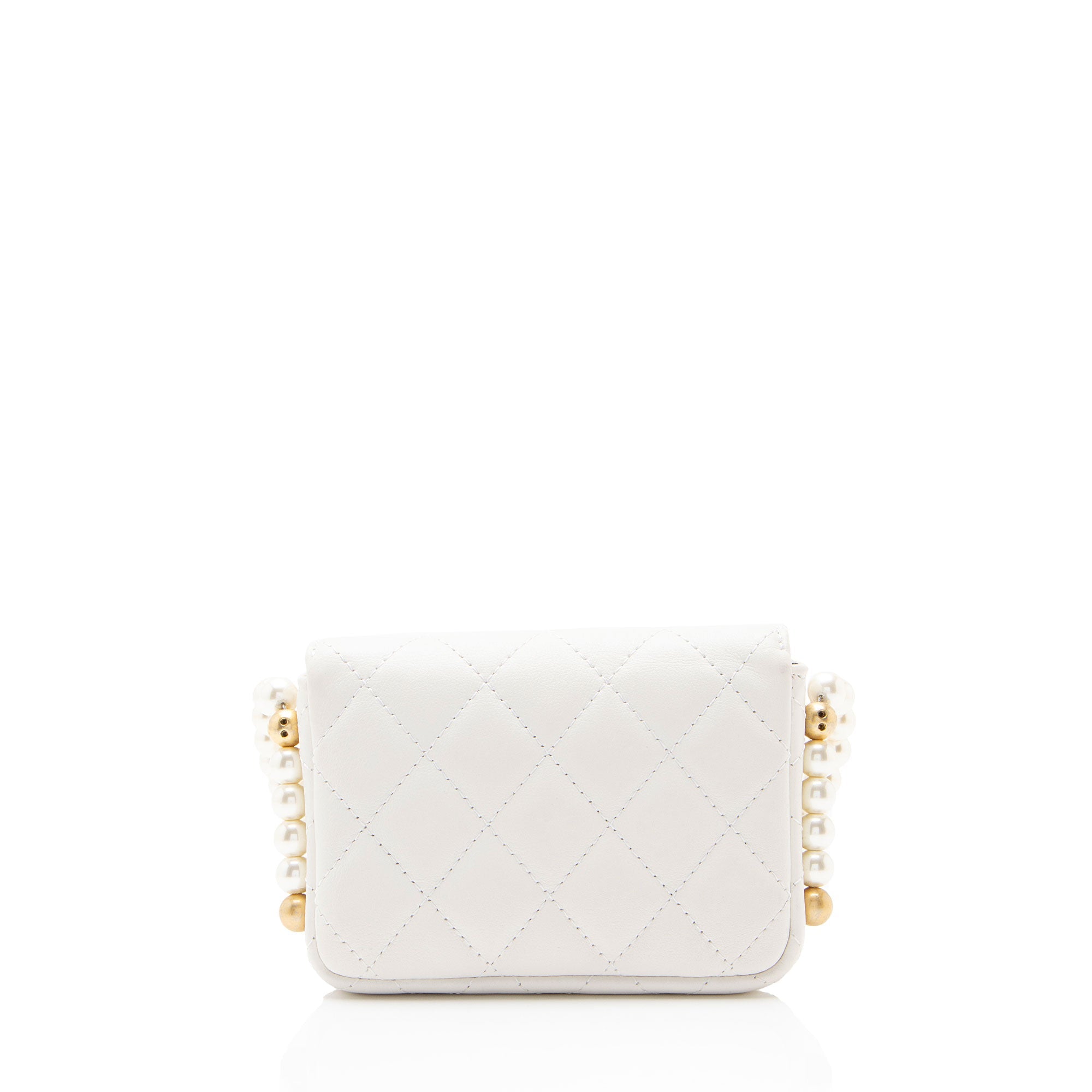 Chanel Lambskin About Pearls Chain Mini Bag