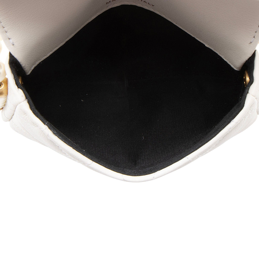 Chanel Lambskin About Pearls Chain Mini Bag