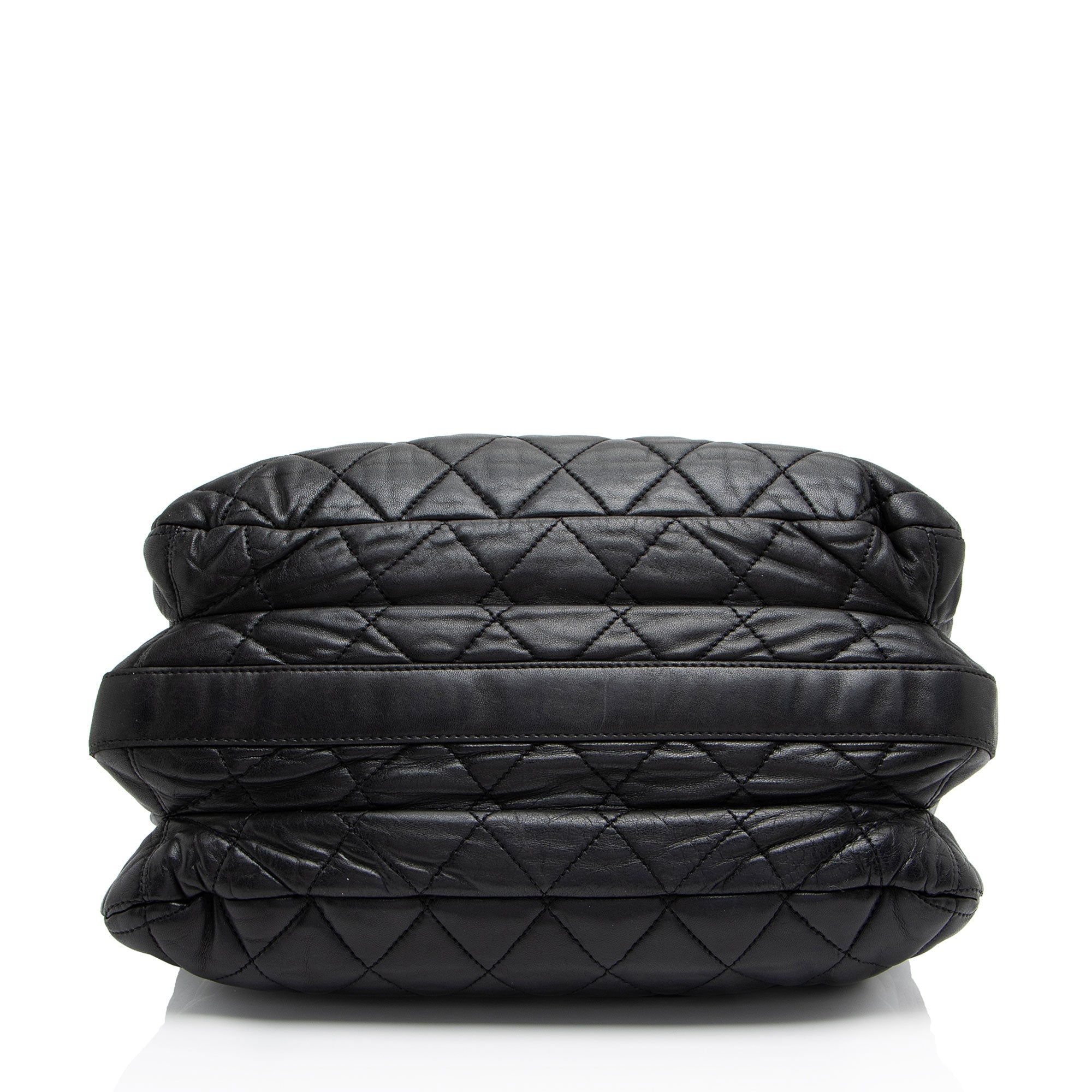 Chanel Lambskin 3 Accordion Maxi Flap Bag